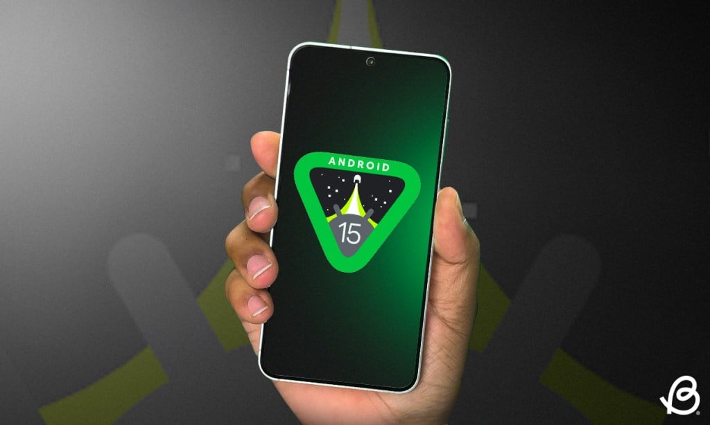 Android 15 -logo Pixel -puhelimessa | Google -päivitykset lupaavat
