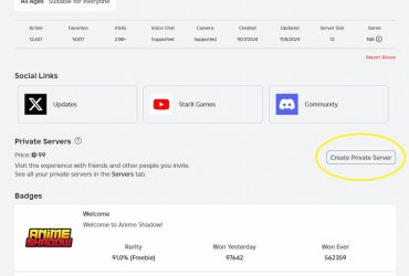 Anime Shadow Private Server Linkit Robloxille