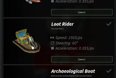 Fisch Roblox: Miten saada Loot Rider -vene ja Auric-keppi