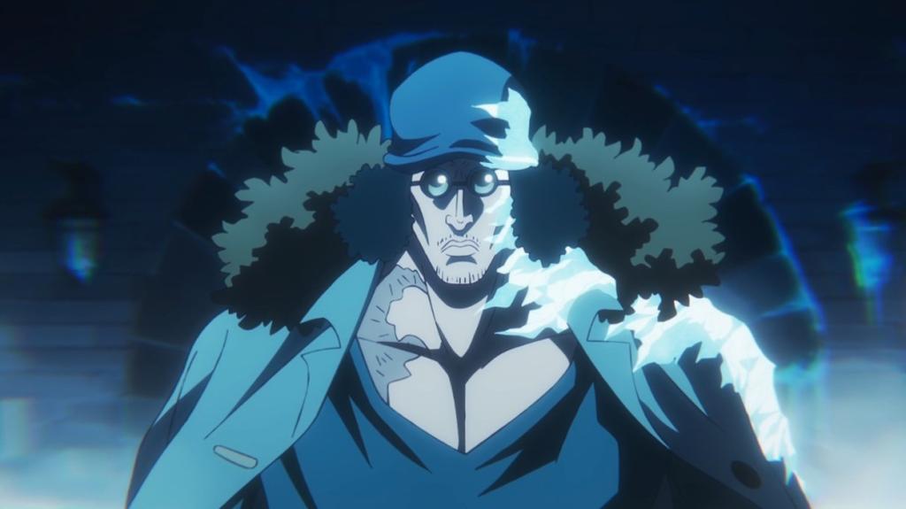 Aokiji eli Kuza valmistautuu taistelemaan Blackbeardia vastaan