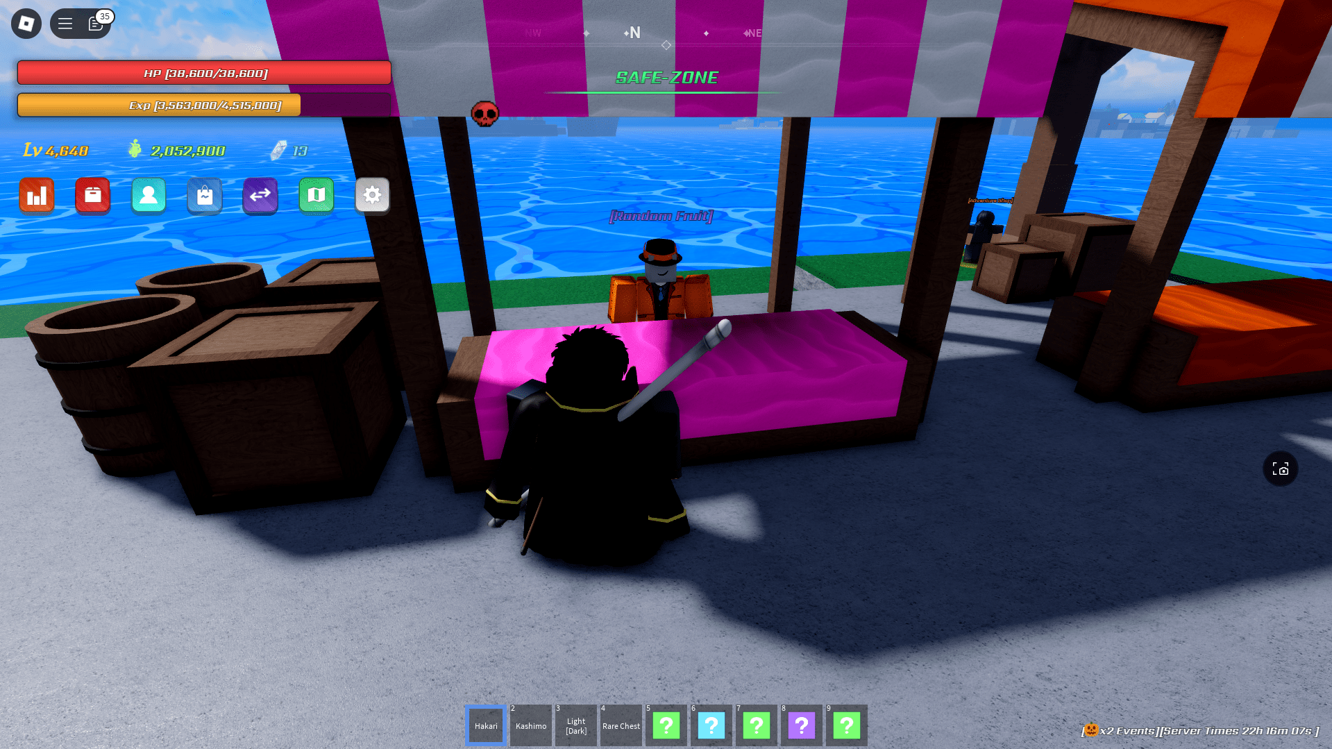 Pelaaja uudelleenhedelmien uudelleen jae -kappaleessa Roblox